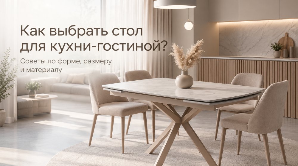 Как выбрать стол для кухни-гостиной? Как выбрать стол для кухни-гостиной?